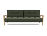 Splitback Frej sovesofa i 413 Esina Olive Green, set forfra