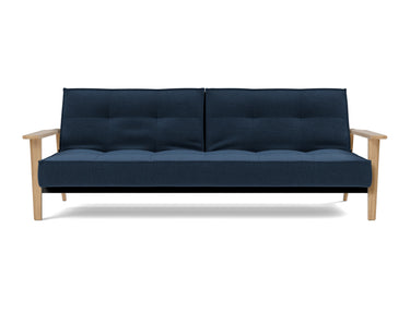 Splitback Frej sovesofa i 414 Esina Indigo Blue, set forfra