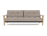 Splitback Frej sovesofa i 472 Yuveno Warm Grey, set forfra