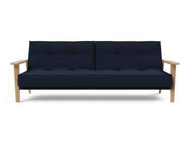 Splitback Frej sovesofa i 528 Mixed Dance Blue, set forfra