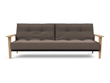 Splitback Frej sovesofa i 530 Bouclé Taupe, set forfra