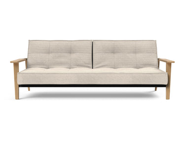 Splitback Frej sovesofa i 594 Corduroy Ivory, set forfra