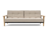 Splitback Frej sovesofa i 612 Blida Sand Grey, set forfra