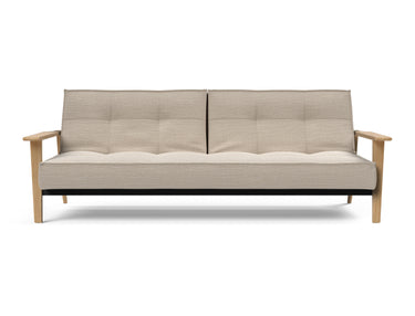 Splitback Frej sovesofa i 612 Blida Sand Grey, set forfra