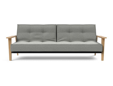 Splitback Frej sovesofa i 853 Mahoga Dove Grey, set forfra