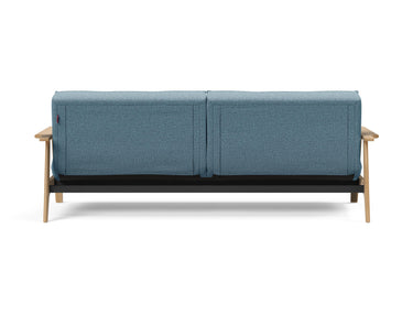 Splitback Frej sovesofa i 525 Mixed Dance Light Blue, set bagfra