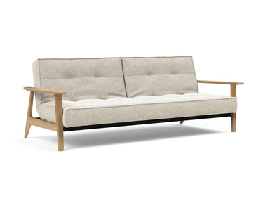 Splitback Frej sovesofa i 357 Taura Off White, set skråt forfra