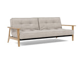 Splitback Frej sovesofa i 471 Yuveno Sand, set skråt forfra