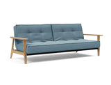 Splitback Frej sovesofa i 525 Mixed Dance Light Blue, set skråt forfra