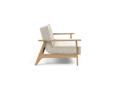 Splitback Frej sovesofa i 357 Taura Off White, set fra siden