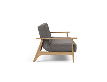 Splitback Frej sovesofa i 521 Mixed Dance Grey, set fra siden