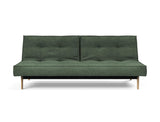 Splitback Eik sovesofa i 281 Avella Pine Green, set forfra