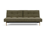 Splitback Eik sovesofa i 316 Cordufine Pine Green, set forfra