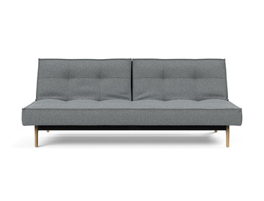 Splitback Eik sovesofa i 320 Corocco Shadow Grey, set forfra
