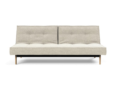 Splitback Eik sovesofa i 357 Taura Off White, set forfra