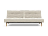 Splitback Eik sovesofa i 357 Taura Off White, set forfra