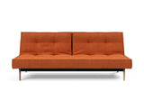Splitback Eik sovesofa i 412 Esina Rust, set forfra