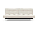 Splitback Eik sovesofa i 531 Bouclé Off White, set forfra