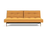 Splitback Eik sovesofa i 536 Bouclé Ochre, set forfra