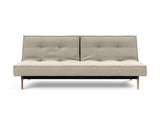 Splitback Eik sovesofa i 539 Bouclé Beige, set forfra