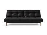Splitback Eik sovesofa i 550 Faunal Black, set forfra