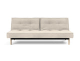 Splitback Eik sovesofa i 594 Corduroy Ivory, set forfra