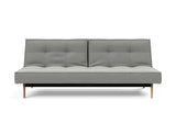 Splitback Eik sovesofa i 853 Mahoga Dove Grey, set forfra