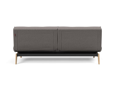Splitback Eik sovesofa i 521 Mixed Dance Grey, set bagfra