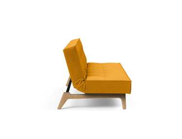 Splitback Eik sovesofa i 507 Elegance Burned Curry, set fra siden
