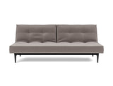 Splitback Styletto Black Wood sovesofa i 418 Esina Truffle, set forfra