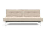 Splitback Chrome sovesofa i 586 Phobos Latte, set forfra