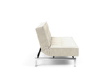 Splitback Chrome sovesofa i 357 Taura Off White, set fra siden