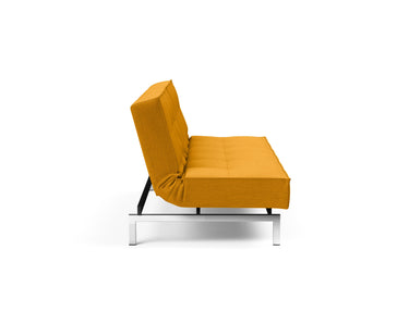 Splitback Chrome sovesofa i 507 Elegance Burned Curry, set fra siden