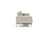 Dublexo Chrome sovesofa med armlæn i 527 Mixed Dance Natural, set fra siden