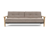 Dublexo Frej sovesofa i 318 Cordufine Beige, set forfra