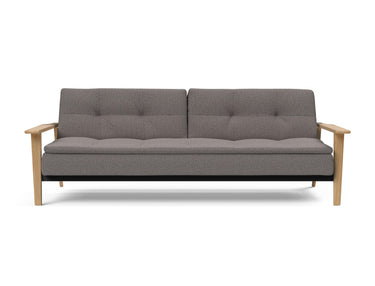Dublexo Frej sovesofa i 521 Mixed Dance Grey, set forfra