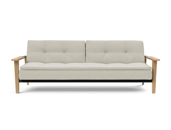 Dublexo Frej sovesofa i 527 Mixed Dance Natural, set forfra