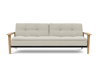 Dublexo Frej sovesofa i 527 Mixed Dance Natural, set forfra