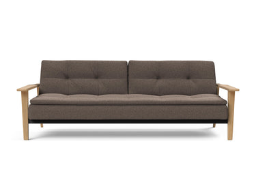 Dublexo Frej sovesofa i 530 Bouclé Taupe, set forfra