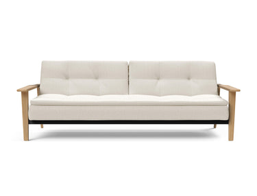 Dublexo Frej sovesofa i 531 Bouclé Off White, set forfra