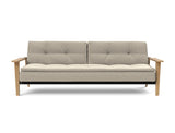 Dublexo Frej sovesofa i 539 Bouclé Beige, set forfra
