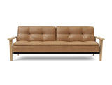 Dublexo Frej sovesofa i 551 Faunal Brown, set forfra