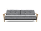 Dublexo Frej sovesofa i 565 Twist Granite, set forfra