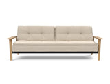 Dublexo Frej sovesofa i 586 Phobos Latte, set forfra