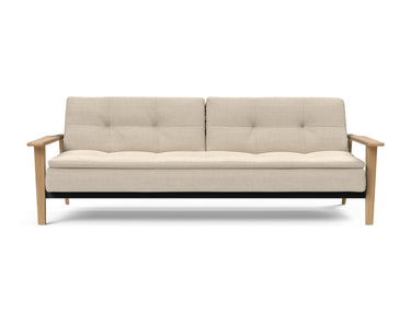 Dublexo Frej sovesofa i 586 Phobos Latte, set forfra