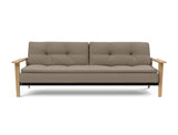 Dublexo Frej sovesofa i 850 Mahoga Caramel, set forfra