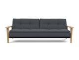 Dublexo Frej sovesofa i 894 Mozart Grey Bronze, set forfra