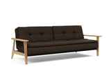 Dublexo Frej sovesofa i 358 Taura Chocco, set skråt forfra