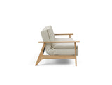 Dublexo Frej sovesofa i 527 Mixed Dance Natural, set fra siden