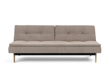 Dublexo Eik sovesofa i 318 Cordufine Beige, set forfra